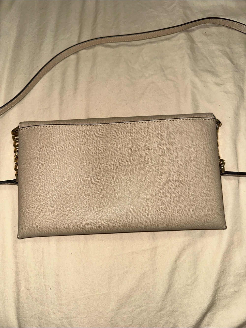 Michael Kors Cream Crossbody Envelope Bag with Gold Hardware - Picture 7 of 9